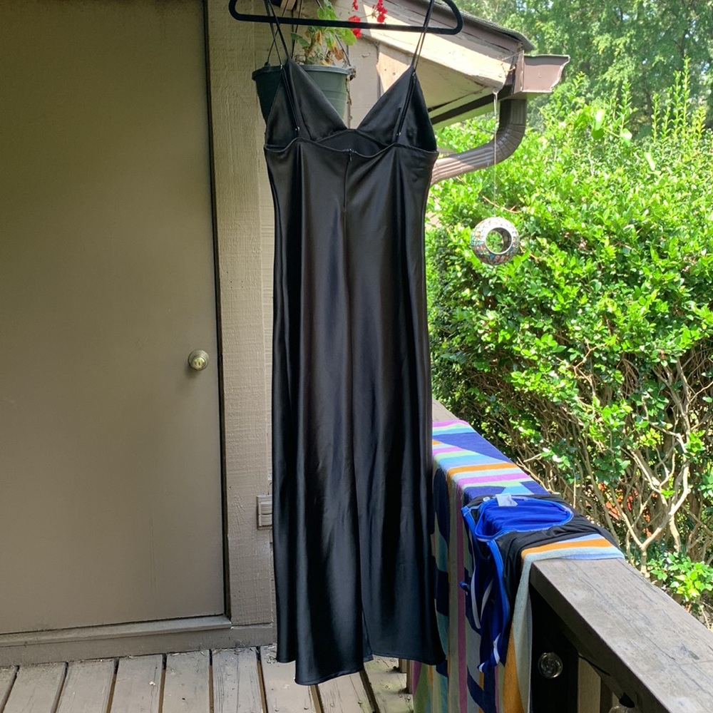 Zara Beaded Black Formal Midi Dress - Picture 2 of 4